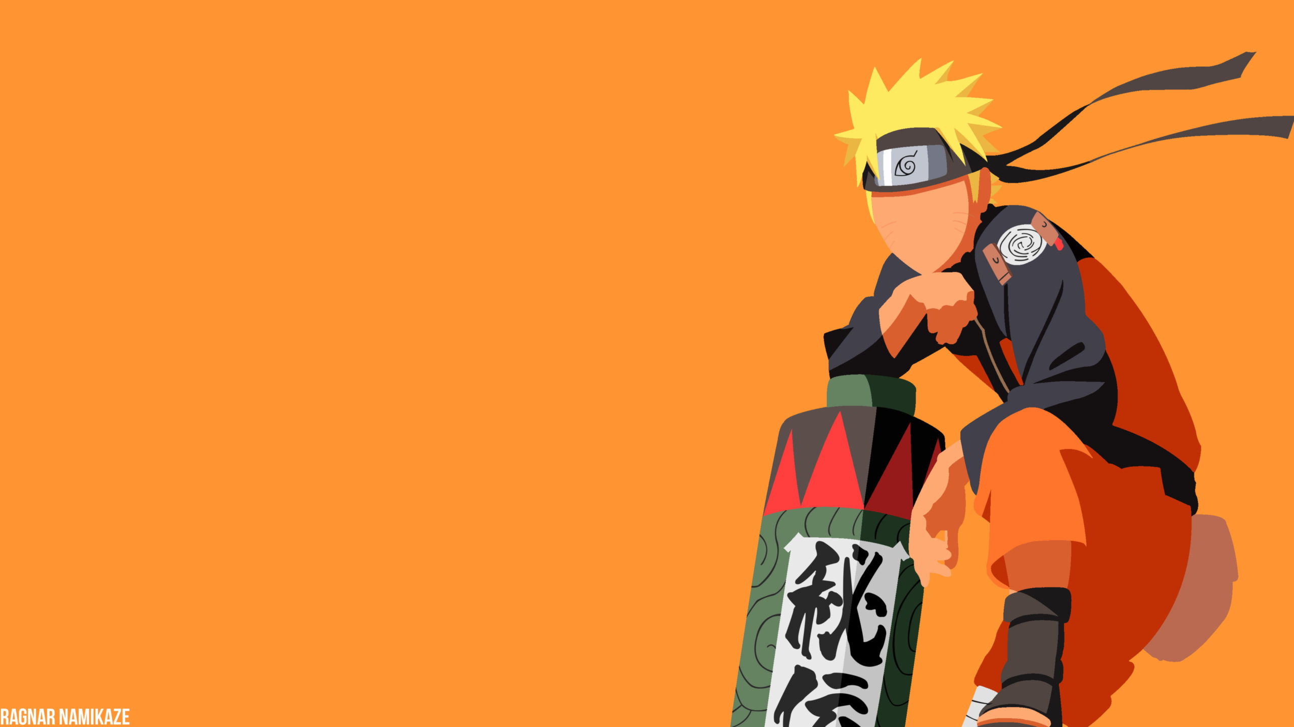 Naruto holding reverse summoning seal desktop wallpaper