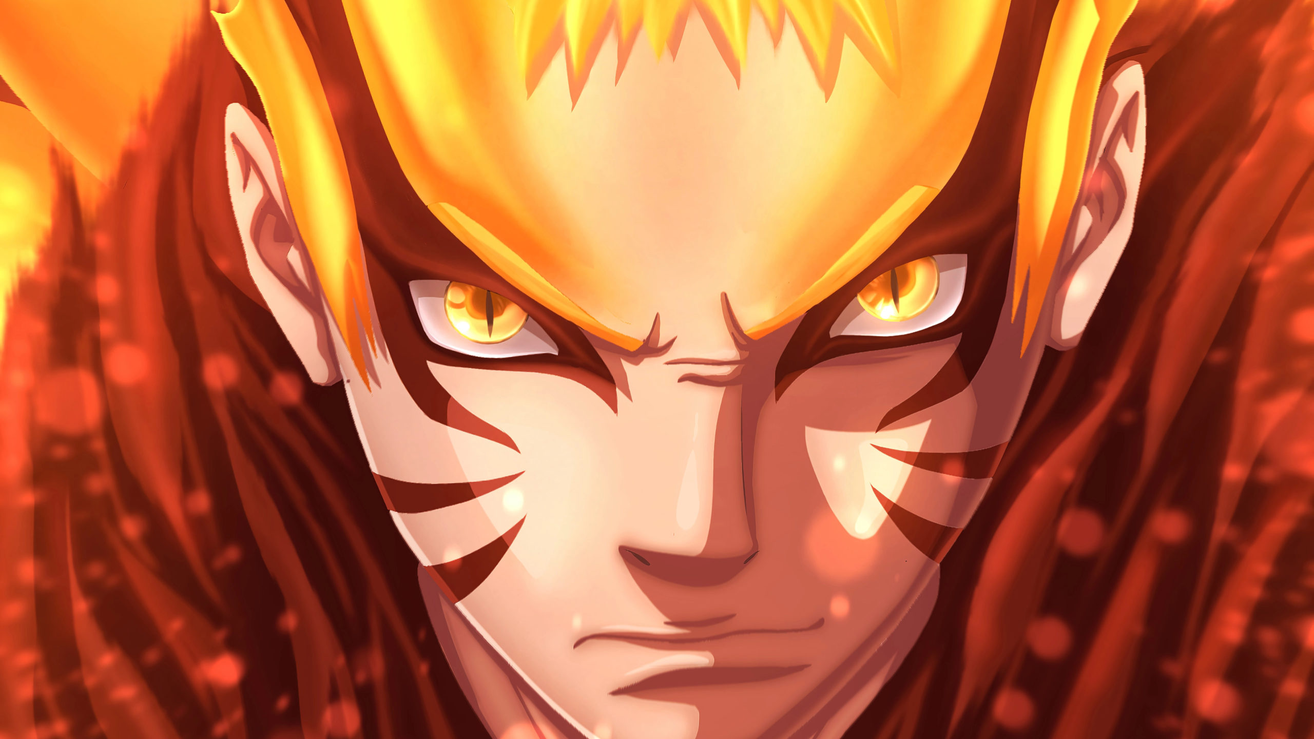Naruto Uzumaki in Baryon Mode Headshot Desktop Wallpaper