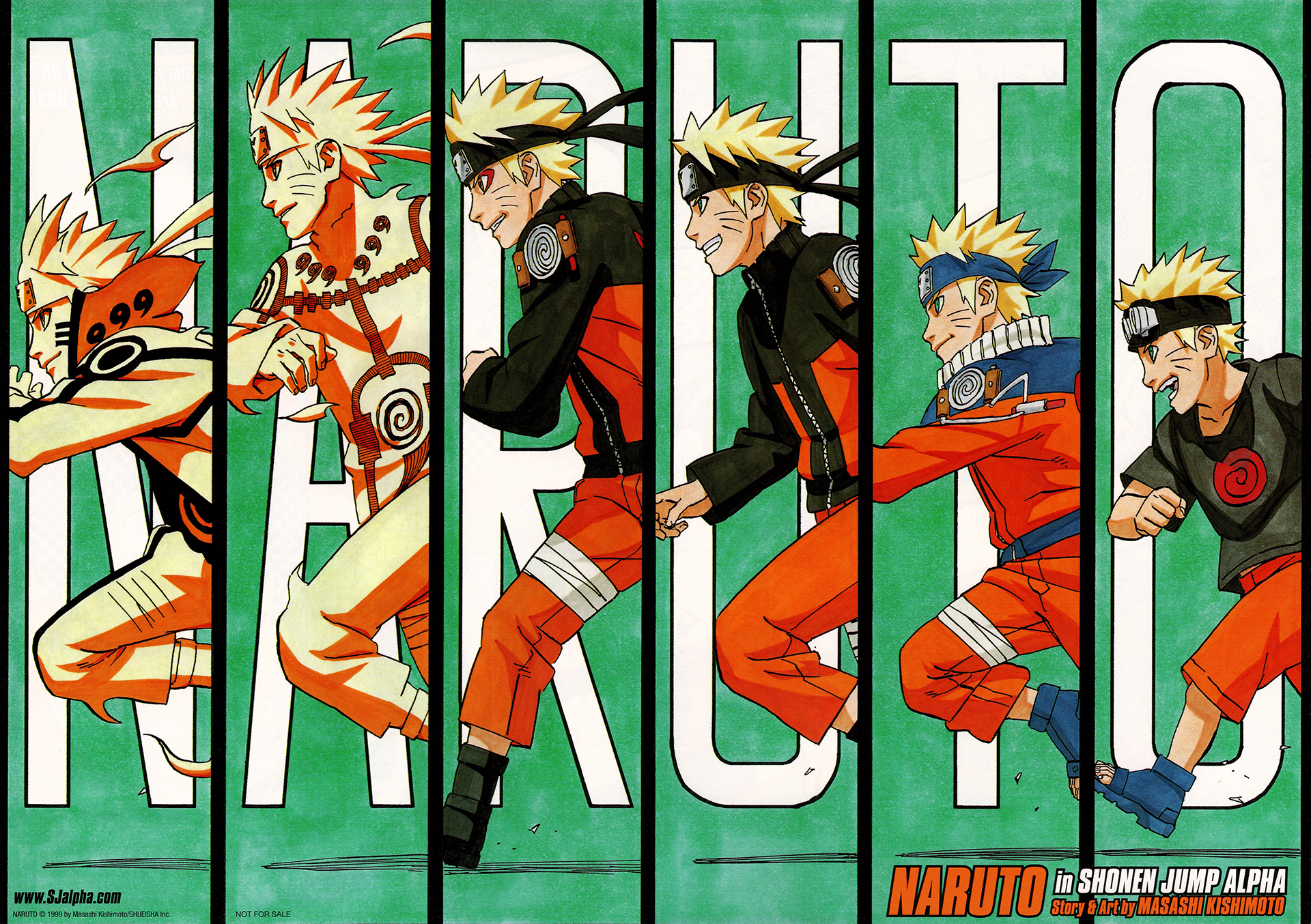Naruto Uzumaki Young To Teen Evolution Desktop Wallpaper