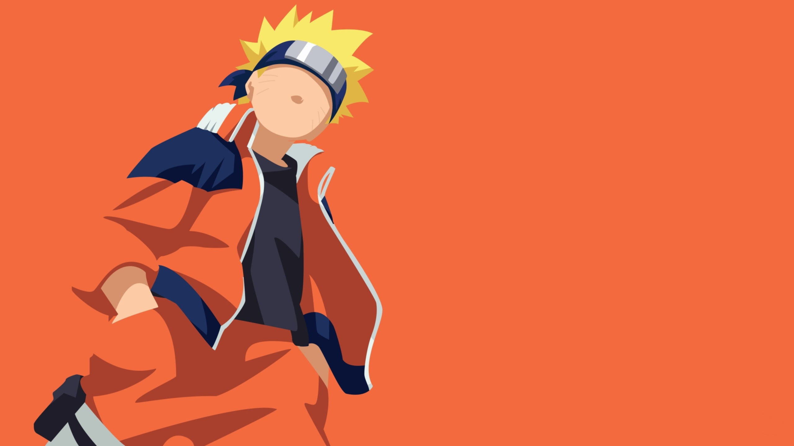 Boy Naruto Orange Desktop Wallpaper