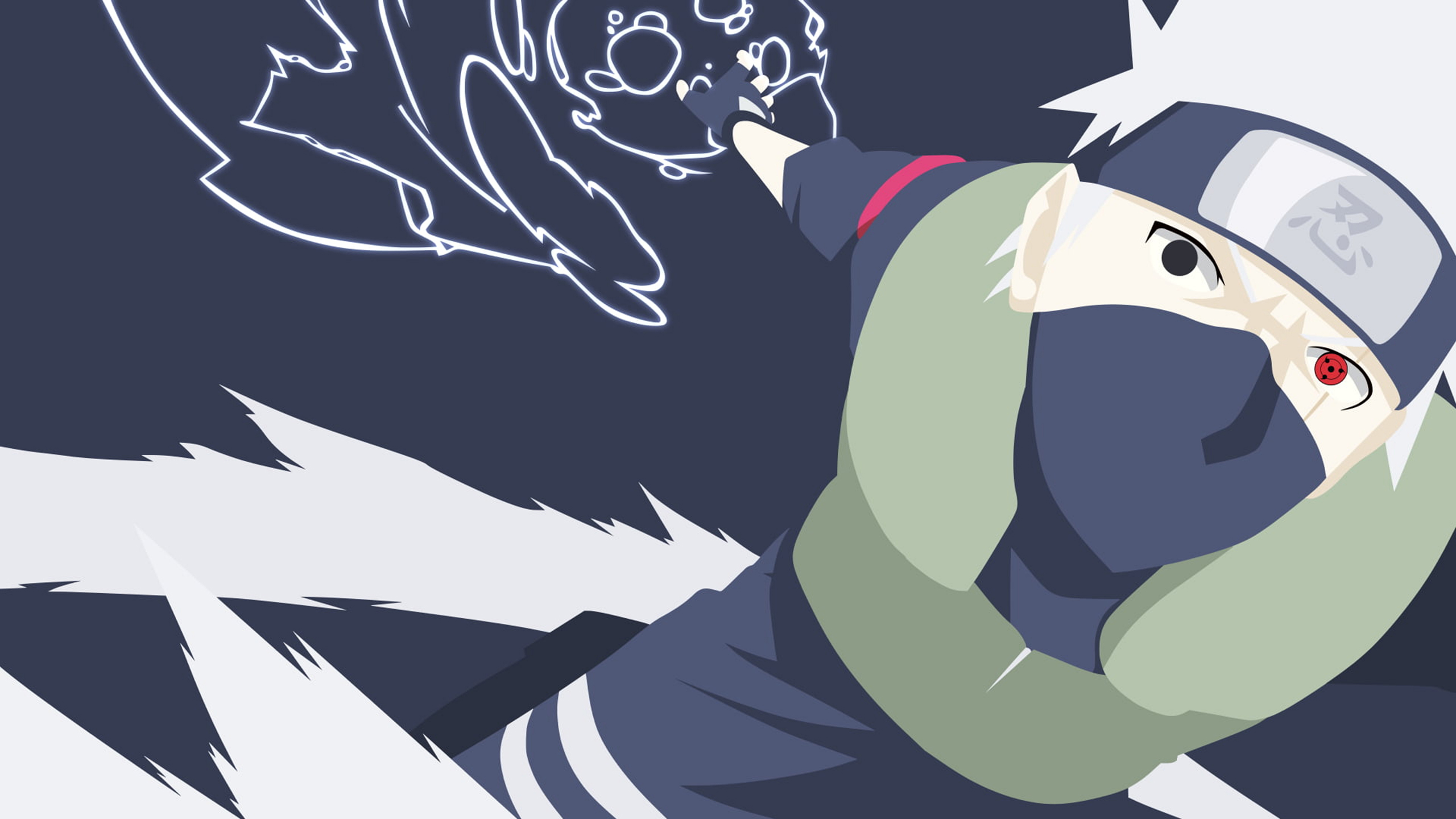 Kakashi Attack Illustration Desktop Wallpaper
