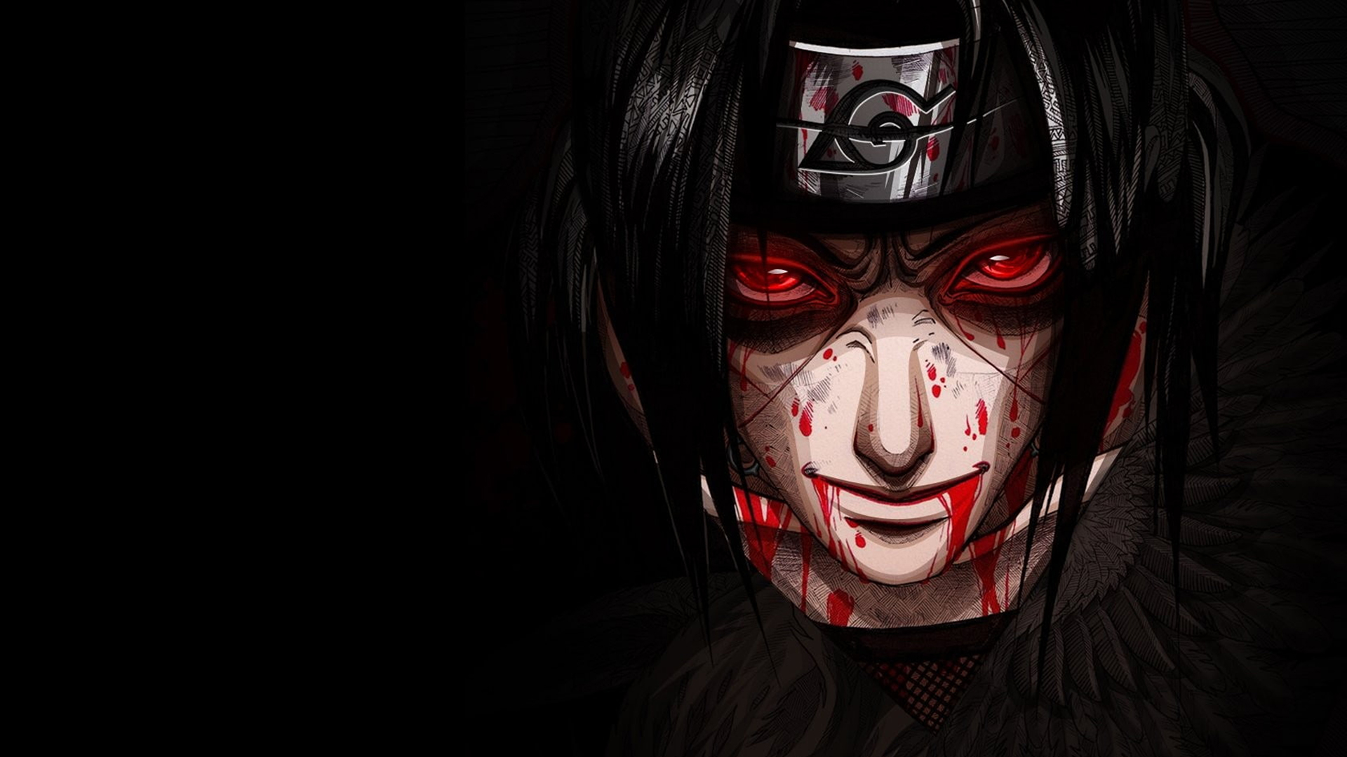 Itachi Uchiha Bloodshot Desktop Wallpaper